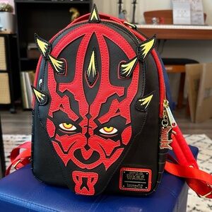 Loungefly Star Wars NYCC Exclusive Darth Maul GITD Mini Cosplay Backpack RARE